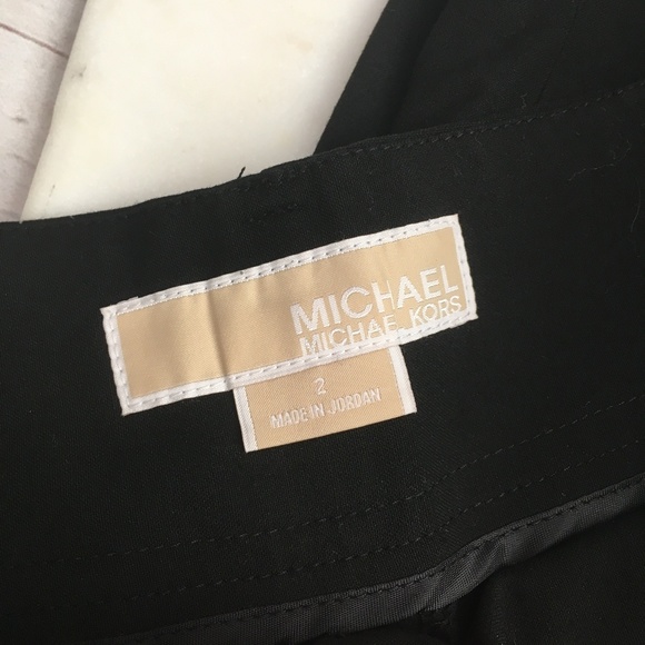 michael kors womens 2 cuffed cropped pants black b - Picture 3 of 5